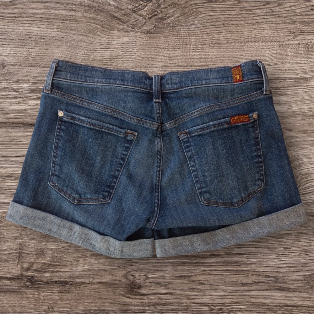 7 FOR ALL MANKIND Relaxed Mid Roll Short AU5121067 Plaza Destroy 27 - Picture 3 of 13